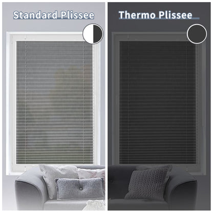 Store plissé occultant sans perçage | Protection solaire et thermique | Aubor