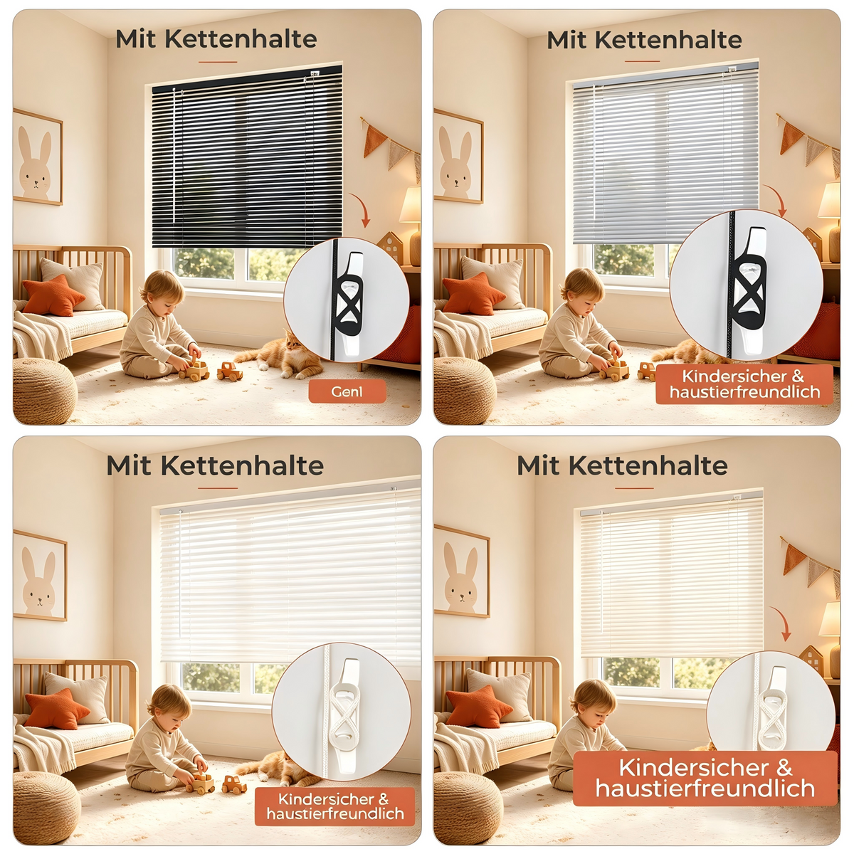 Aluminium-Jalousie mit Zugkette | Sonnenschutz & Sichtschutz | Aubor