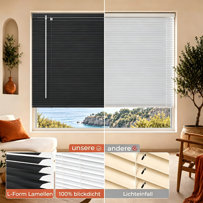 Aluminium-Jalousie mit Zugkette | Sonnenschutz & Sichtschutz | Aubor