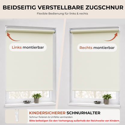 Verdunkelungsrollo mit Bohren | Sonnenschutz & Sichtschutz | Aubor